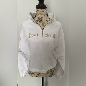 NEW Nike half zip, cropped sweater
